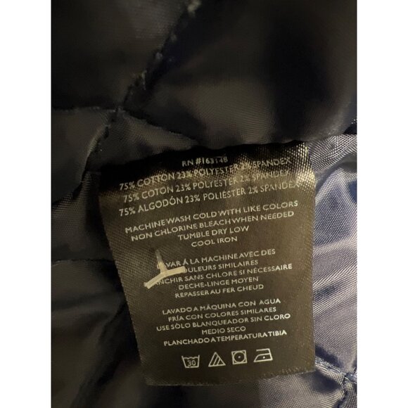 Slate & Stone Trucker Jacket Mens XLarge Distressed Denim Quilted Lined Buttons - Picture 5 of 10